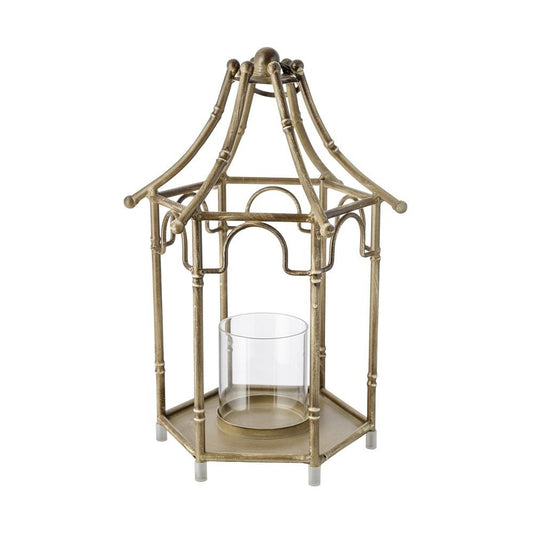 Linterna decorativa de metal para velas