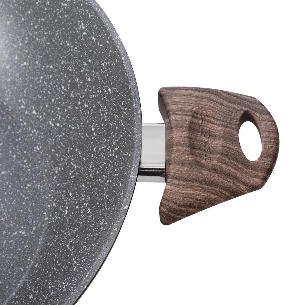 12.6-Inch Wok Pan with Glass Lid