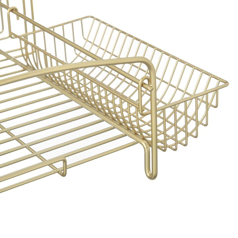 Gold Stainless Steel Dish Drying Rack Set
