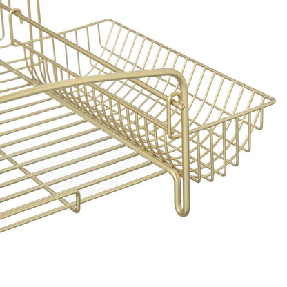 Gold Stainless Steel Dish Drying Rack Set