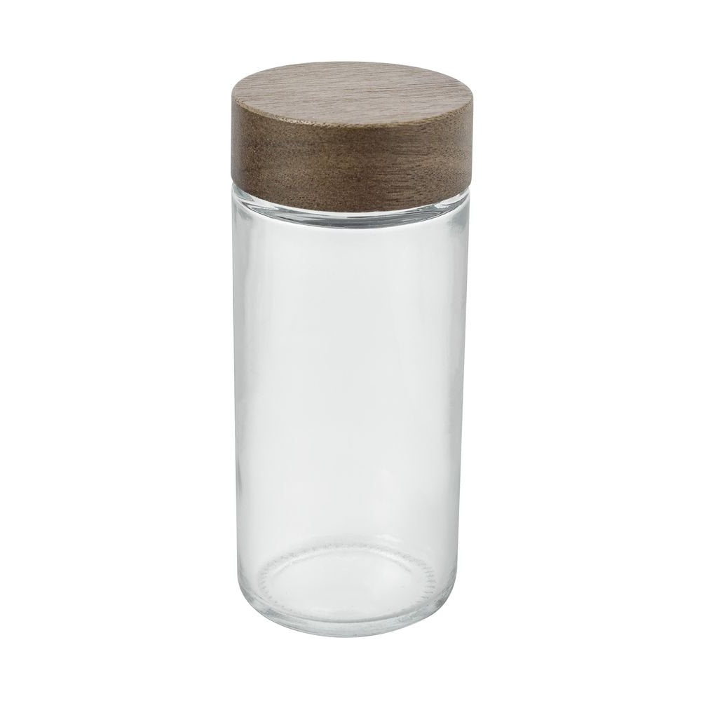 Acacia Wood Spice Jar Set with Stand