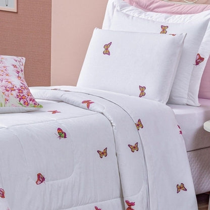 Butterfly Print 3-Piece Twin Comforter Set