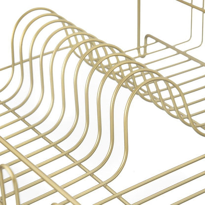 Gold Stainless Steel Dish Drying Rack Set