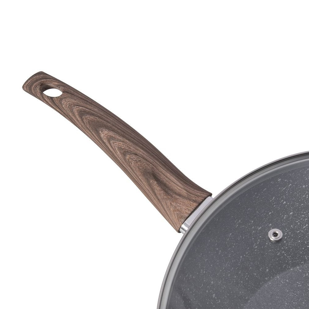 12.6-Inch Wok Pan with Glass Lid