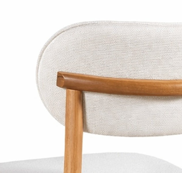 Set of 2 Upholstered Solid Wood Dining Chairs