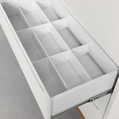 Honey and White 3-Drawer Nursery Dresser with Door
