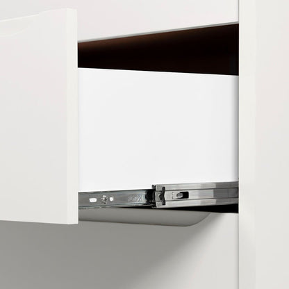 Honey and White 3-Drawer Nursery Dresser with Door