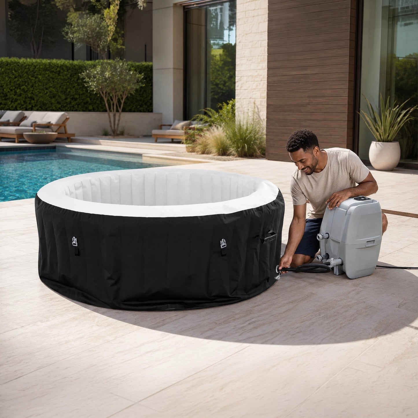 Mavoria AirJet Inflatable Hot Tub Spa 2-4 Person